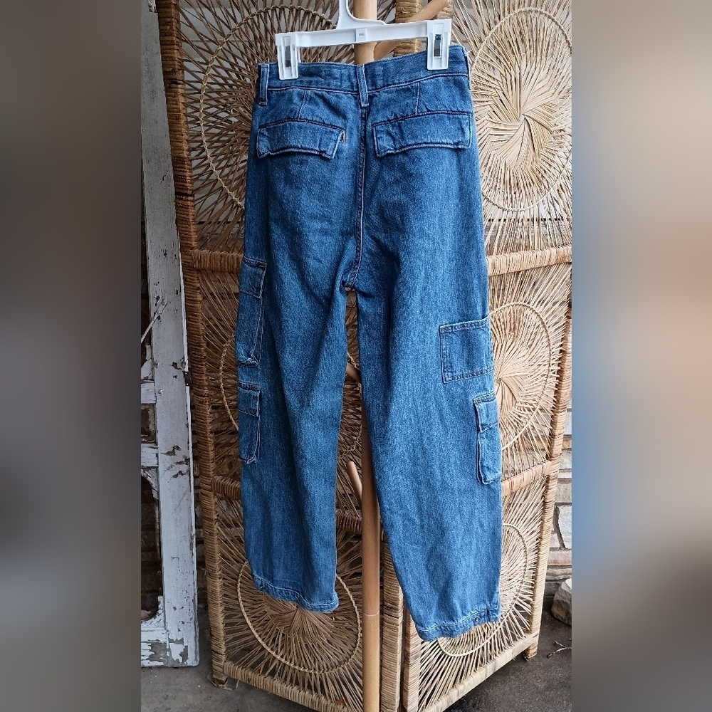 Denim Forum Artizia Blue Denim Cargo Pants_23 - Picture 5 of 7